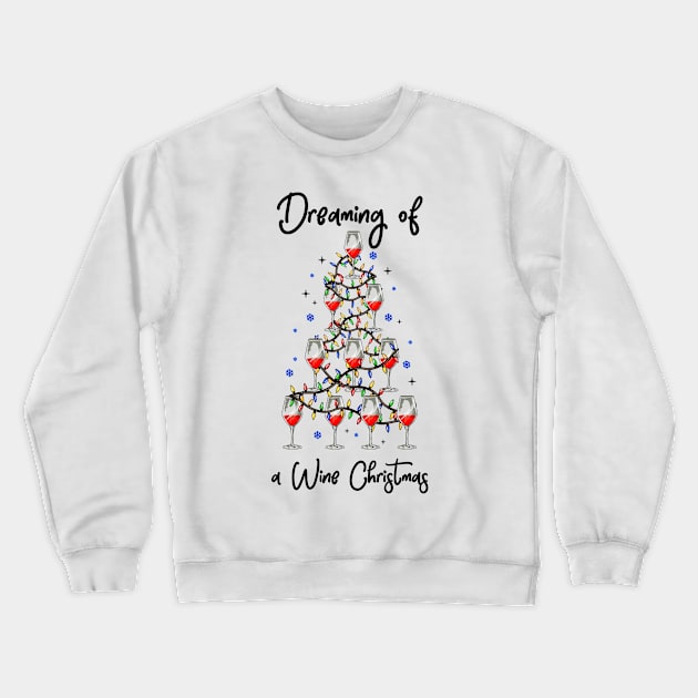 Wine Christmas. Funny Wine Lover Christmas Gift. Crewneck Sweatshirt by KsuAnn